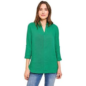 Cecil Linnen blouse voor dames, klaverblad groen, L