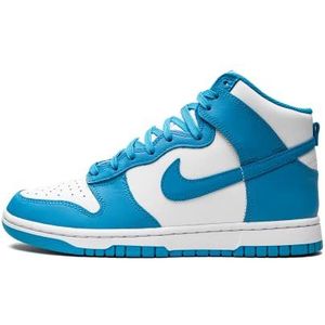 Nike Dunk Hi retro basketbalschoenen voor heren, Laser Blauw Laser Blauw Wit, 44 EU