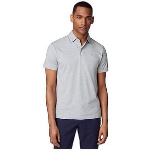 Hackett London Heren PIMA katoenen poloshirt, grijs (lichtgrijs gemêleerd), 3XL, Grijs (lichtgrijs Marl), 3XL