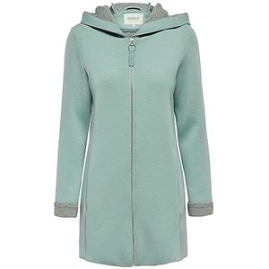 ONLY Onllena Bonded Hood Coat Cc Cs OTW Damesmantel, Frosty Green, M