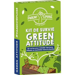 Asmodee - Funomenum - Ouder Uitverkocht: Green Attitude Survival Kit - Bordspellen - Kaartspellen - Kinderen vanaf 4 jaar - 2 spelers - Franse versie
