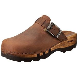 Woody Lukas houten schoen voor heren, tabak, EU 49, tabacco, 49 EU