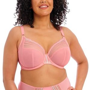 Elomi Dames beugelbeha met plunge, ondoorzichtig, roze, 40DD, Rosé, 90E