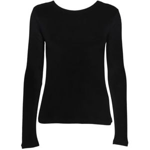 Pcnoey Ls O-Neck Top, zwart, L