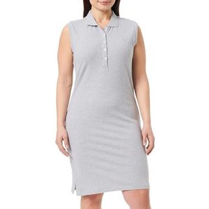 TYLIN Piqué-jurk voor dames, lichtgrijs, gemêleerd, L