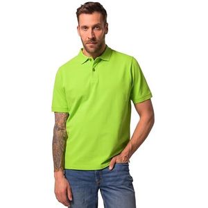 JP 1880 Heren grote maten grote maten Menswear L-8XL poloshirt, basic, halve mouw, piqué, L tot 10XL 702560, lichtgroen, 3XL