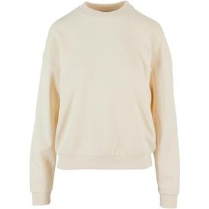 Urban Classics Oversized Light Terry Crewneck sweatshirt voor dames, witzand., M