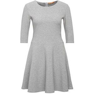 BOSS Dames Dipleati jurk, grijs (medium grey 034), XL