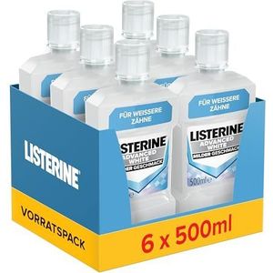Listerine Geavanceerde witte zachte smaak, 6 x 500 ml