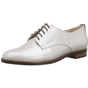 Hassia Fermo Brede G dames Oxford lage veterschoenen, wit 0428 Offwhite Brandy, 40.5 EU