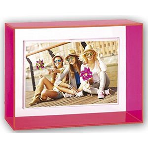 ZEP b146p Collection acryl neon fotolijst roze/wit 10 x 15 cm