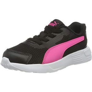 PUMA Kids ENZO 2 Weave AC PS Sneaker, Puma zwart gloeiend roze Puma wit, 35 EU