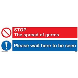 STOP kiemen gelieve hier te wachten om te worden gezien teken - Vinyl/Sticker