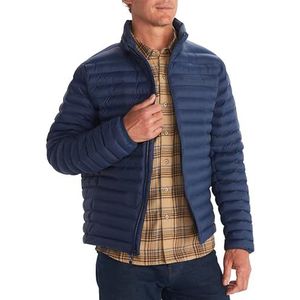 Marmot Heren Echo Featherless Jacket, Warme Puffy Jacket, geïsoleerde winterjas, waterafstotende gewatteerde parka, lichtgewicht inpakbaar jack voor buiten, winddicht, Arctic Navy, M