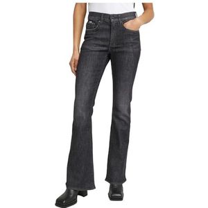G-Starvoor vrouwen. D21290-D535-G916 Jeans 3301 Flare grijs (25/32), Casual, Katoen, Denim