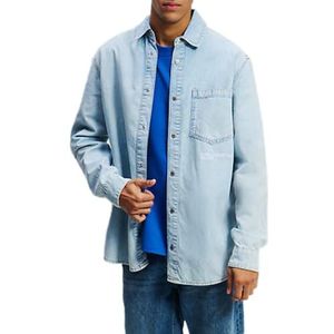 Karl Lagerfeld - KLJ Denim Shirt - Lichtblauw - Heren - Regular Fit