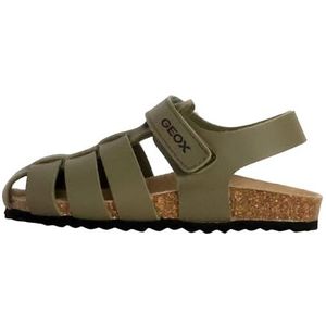 Geox J Ghita Boy A Sandalen voor jongens, legergroen, 31 EU