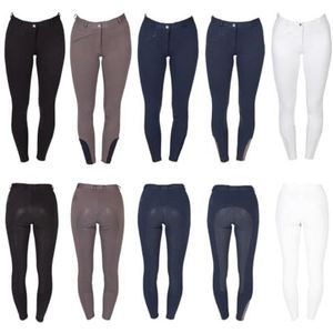 PFIFF Rijbroek Sanja siliconen grip volledige bekleding dames grijs-blauw 38