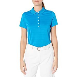 Callaway Golfpolo met korte mouwen voor dames, piqué, open gaasstof, Medium Blauw, M