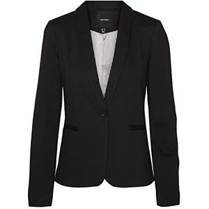 VERO MODA Dames VMHARUKIMO LS Classic Jersey NOOS Blazer, Zwart, 42, Schwarz, 42