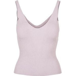 Urban Classics Damestop, gebreide top met V-hals, verkrijgbaar in vele kleuren, maten XS - 5XL, Softlilac, M