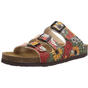 Dr. Brinkmann 700800 Damesslippers, Meerkleurig bont, 36 EU