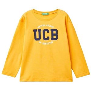 United Colors of Benetton T-shirt M/L, Geel, 18 mesi