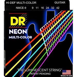 DR String MCE-9 Multi-Color elektrische gitaarsnaren