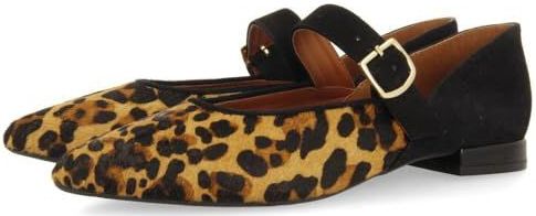 GIOSEPPO FERNITZ Ballerina - Luipaard Print - Mercedit-stijl - Leren Voering