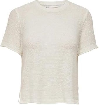 ONLY Dames Onlsunny S/S Nca KNT pullover, cloud dancer, XXL