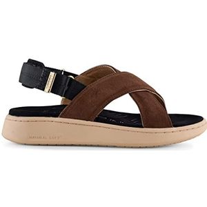 Woden Sandalen Luna Suede, 067, bruin, 39 EU