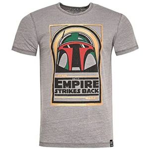 Recovered Star Wars Boba Empire Strikes Back Lichtgrijs Vintage T-shirt M, Meerkleurig, M