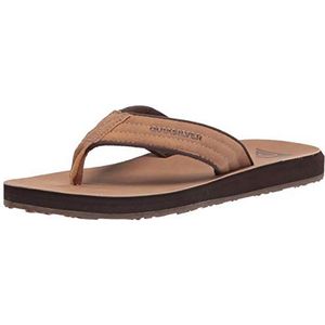 Quiksilver Carver Nubuck, Flip Flop voor heren, Tan Patroon 1 Carver Nubuck, 38 EU