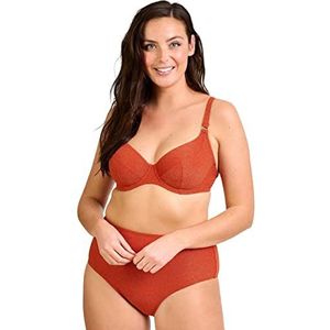 Sans Complexe Reflet 68QAH72 zwembroek, hoge taille, ketchup baksteen, 34 dames