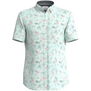 s.Oliver Herenhemd met korte mouwen en allover print, 01a1, L