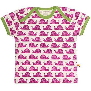 Loud + Proud Uniseks - Baby T-shirts Dierenprint 204, Violet (Fuchsia Fu), 86/92 cm