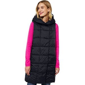 Street One Dames A220137 gewatteerd vest, zwart, 42, zwart, 42