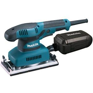 Makita Tool GmbH BO3711J Vlakschuurmachine, 190 W, in Makpac, zwart, blauw, 253 x 92 x 154 mm (l x b x h)