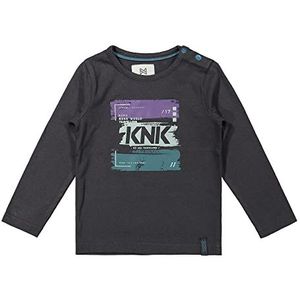 Koko Noko Jongens shirt, dark grey, 12 Maanden