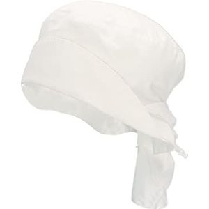 Sterntaler Meisje nekbescherming Papertouch hoed, wit, 51 cm