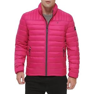Tommy Hilfiger Ultra Loft lichtgewicht opvouwbare pufferjas voor heren (standaard en groot en lang) alternatieve donsjas, PINK, M