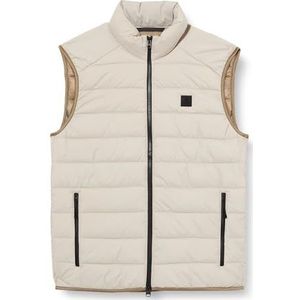 Marc OPolo Gewatteerd vest voor heren, overgangsjas, waterafstotend, grijs, XL