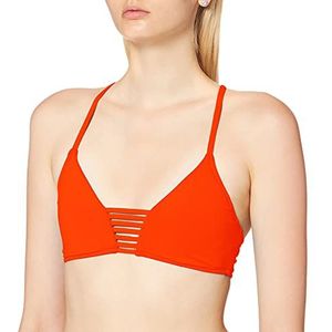 Seafolly Dames Active Multi Rouleau Bralette Bikinitop, Oranje, 60B