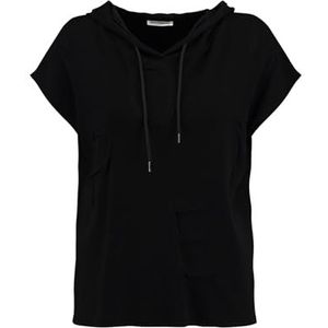 KEYLARGO Dames T-shirt met capuchon, zwart (1100), S