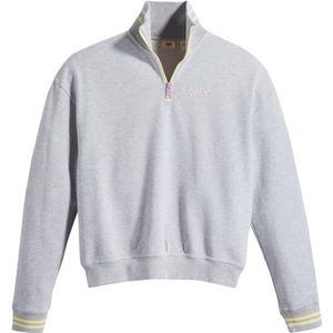 Levi's Graphic Rue 1/4 Zip Crew Sweater voor dames, Crew Boxy Sans Logo, XXS