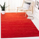 Safavieh Modern Ombre Indoor geweven rechthoekig tapijt, Adirondack collectie, ADR113, in rood/grijs, 91 X 152 cm, voor woonkamer, slaapkamer of elke binnenruimte