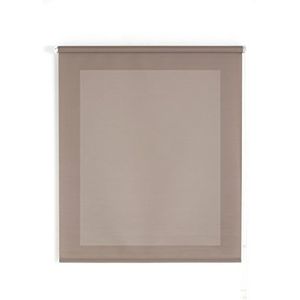 Uniestor Basic rolgordijn lichtdoorlatend - bruin, 140 x 175 cm (B x H) | stofgrootte 137 x 170 cm. Rolgordijn voor ramen