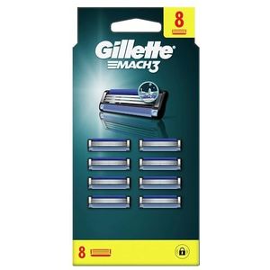 Gillette Mach3 Scheermesjes (8 Stuks) Voor Mannen, Vervaardigd Met Precisiegesneden Staal, Voor Tot Wel 15 Keer Scheren Per Mesje, 3 Mesjes, Navulmesjes, Past In Brievenbus