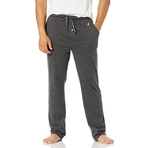 Nautica Soft Knit Sleep Lounge Pant Pyjamabroek voor heren, Koolstof, L