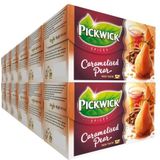 Pickwick Spices Caramelised Pear Zwarte Thee met Appel en Kaneel (240 Theezakjes - Rainforest Alliance Gecertificeerd) - 12 x 20 Zakjes
